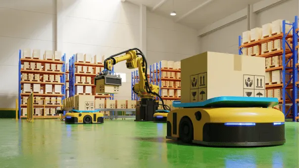 robots in a warehouse